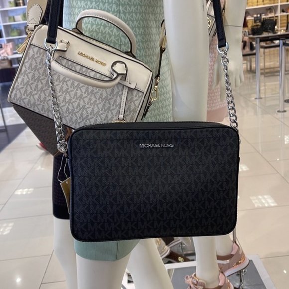 Michael Kors large Jet Set Item EW Crossbody Black - Picture 15 of 16